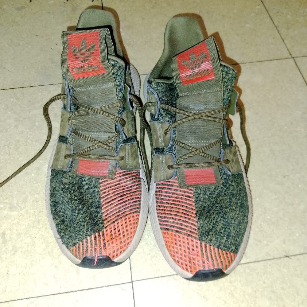 Adidas Green and Orange Sneakers